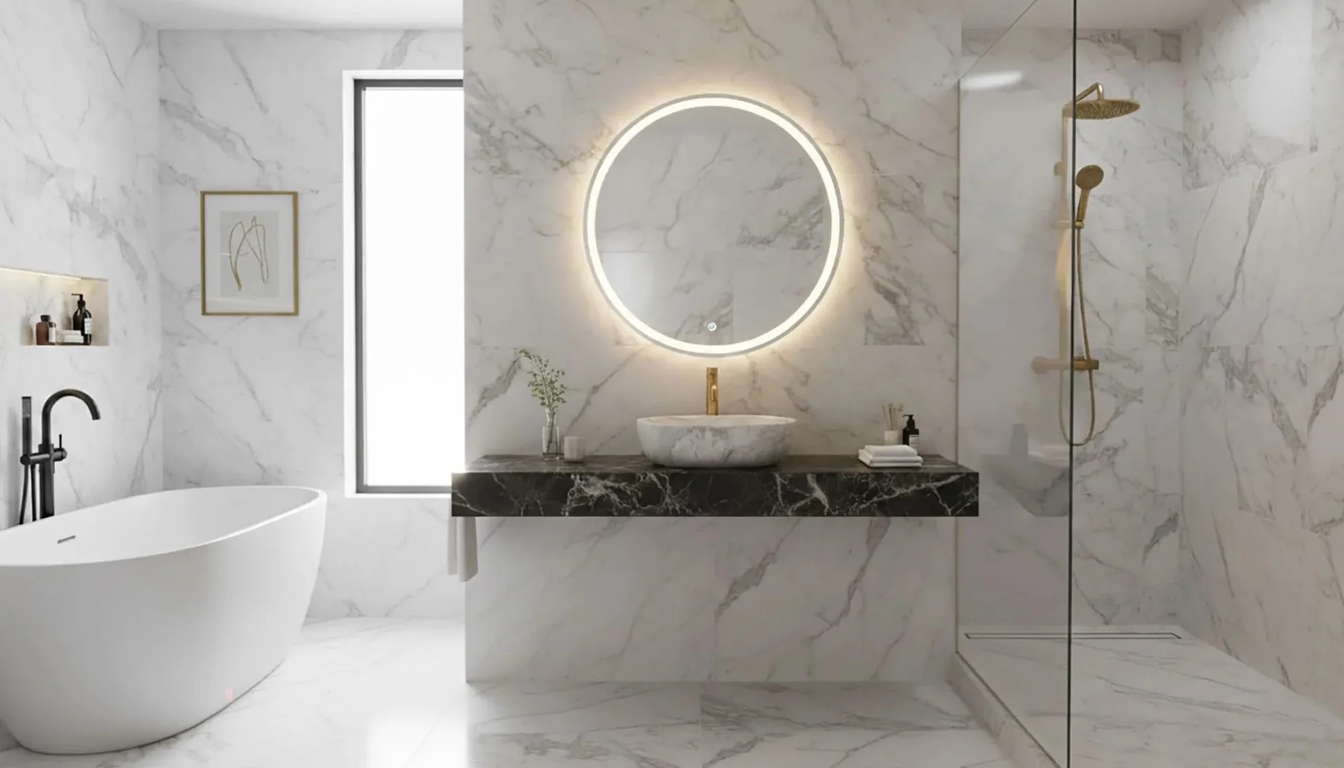 Lavabo Sobre Encimera Rea Amelia Ash Matt Beige 48X34,5X13,5Cm