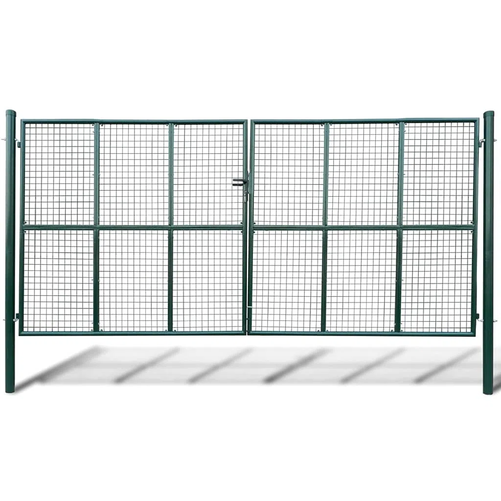 Willood Puerta de malla de jardín 415x250 cm 400x200 cm