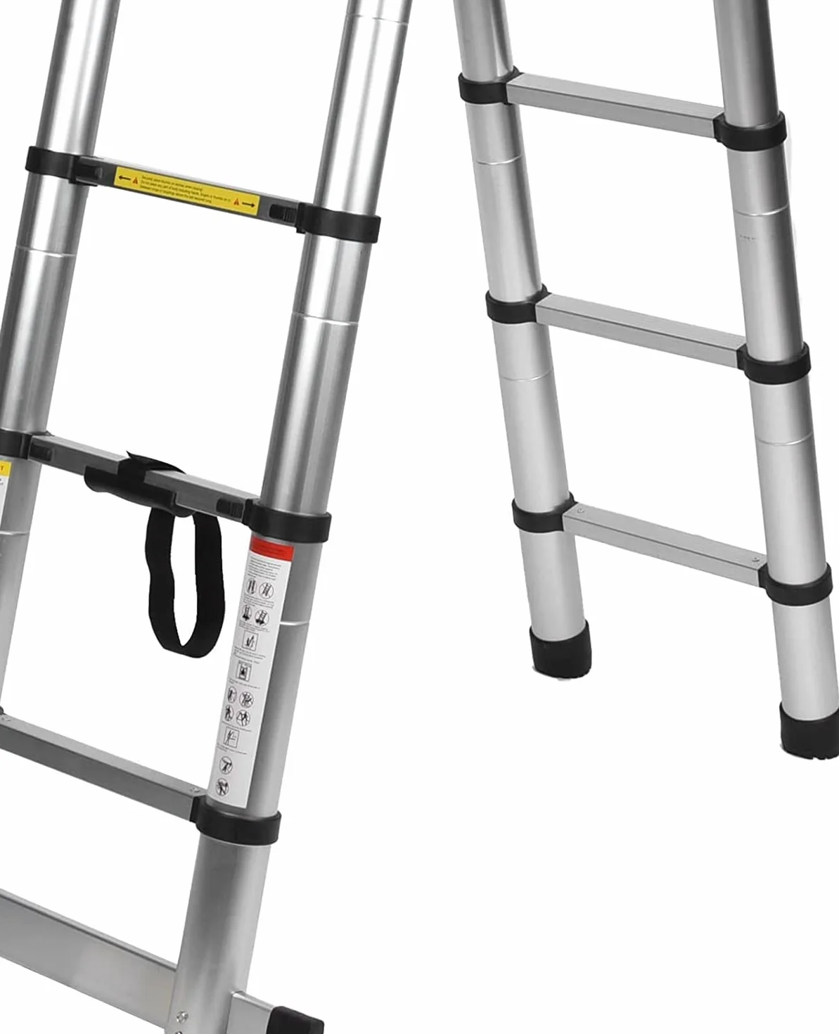 TREPPE Escalera Telescópica Aluminio Doble Cara 4,4m (2,2m + 2,2m)