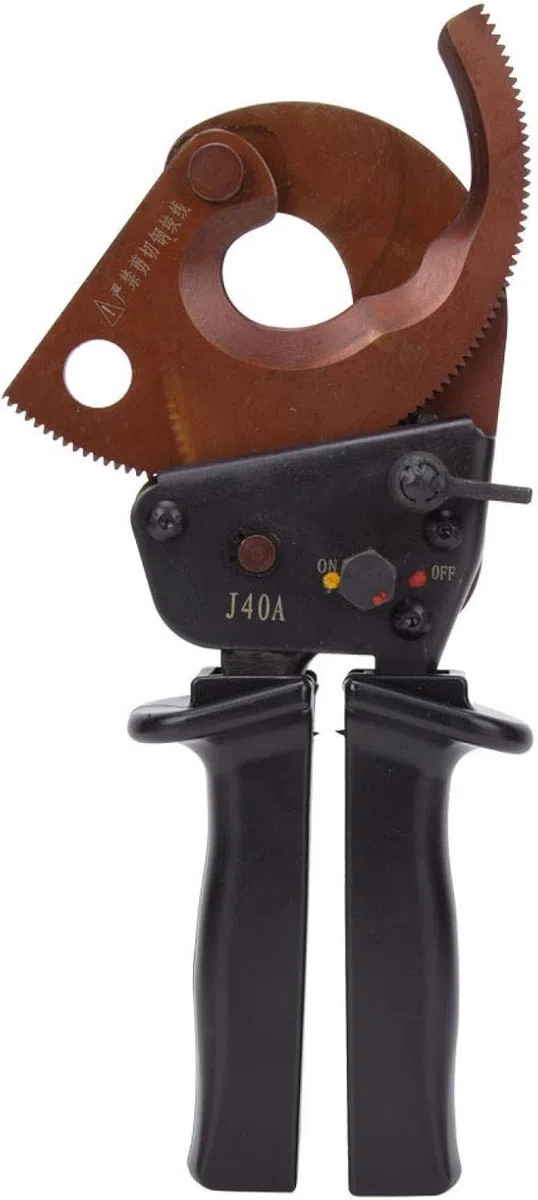Cortador de cables, tijeras de cable de grado industrial con trinquete, cortador de alambre J40A de 300 mm², herramienta de corte manual, engranaje de corte de cable de abrazadera de acero al