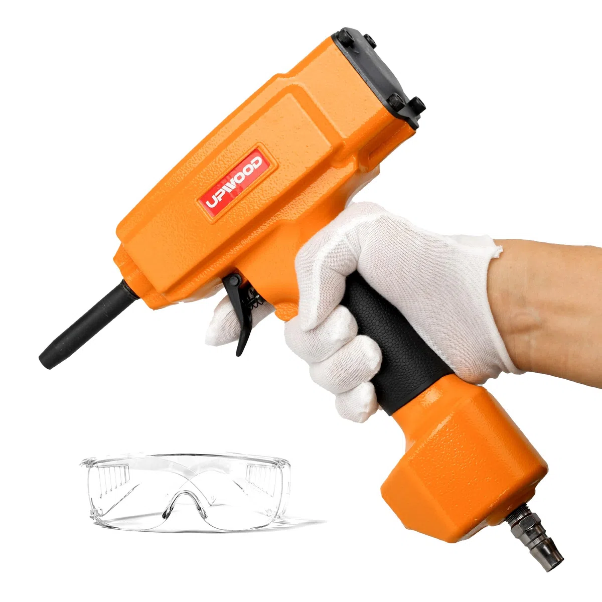 Clavadora neumática profesional, clavadora neumática NP50 Extractor de clavos neumático para el reciclaje de madera
