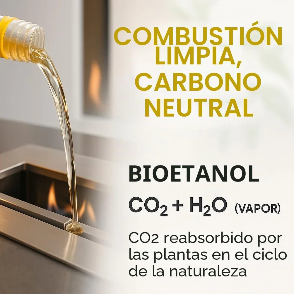 GiDeli Bioetanol - 20 l - Sin olor - 96,6 % de etanol - Para interior y exterior - Fabricado a partir de maíz y remolacha azucarera