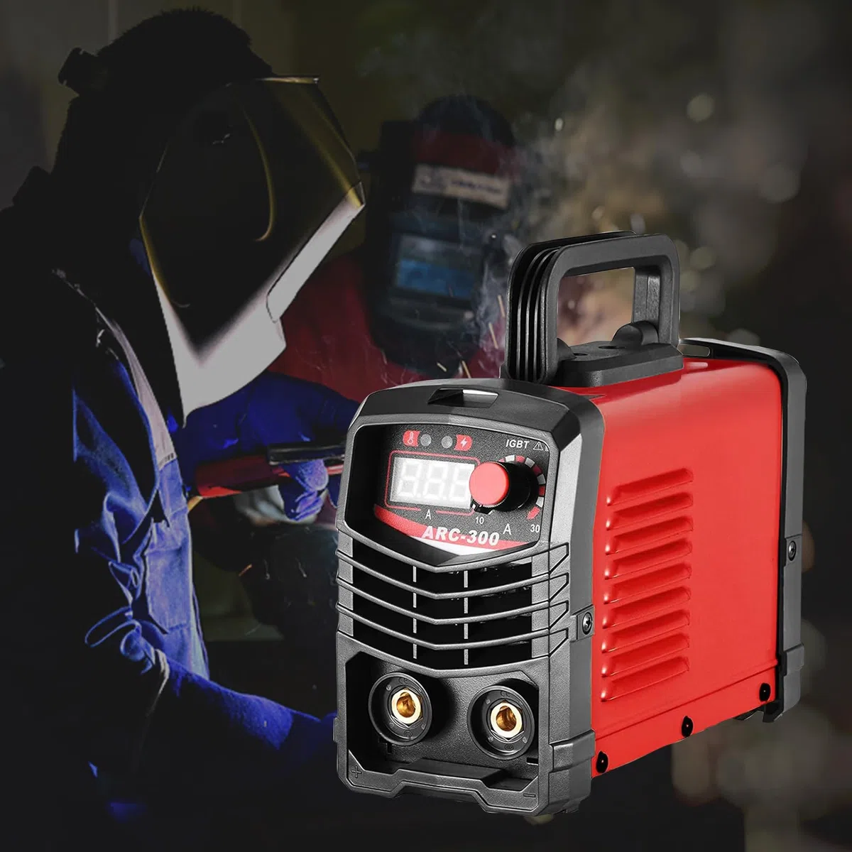 Soldador Inverter ARC-300 Portátil, Máquina de Soldar Electrodo con Pantalla Digital, Tecnología IGBT 220V, Kit Completo para Bricolaje, Talleres y Reparaciones