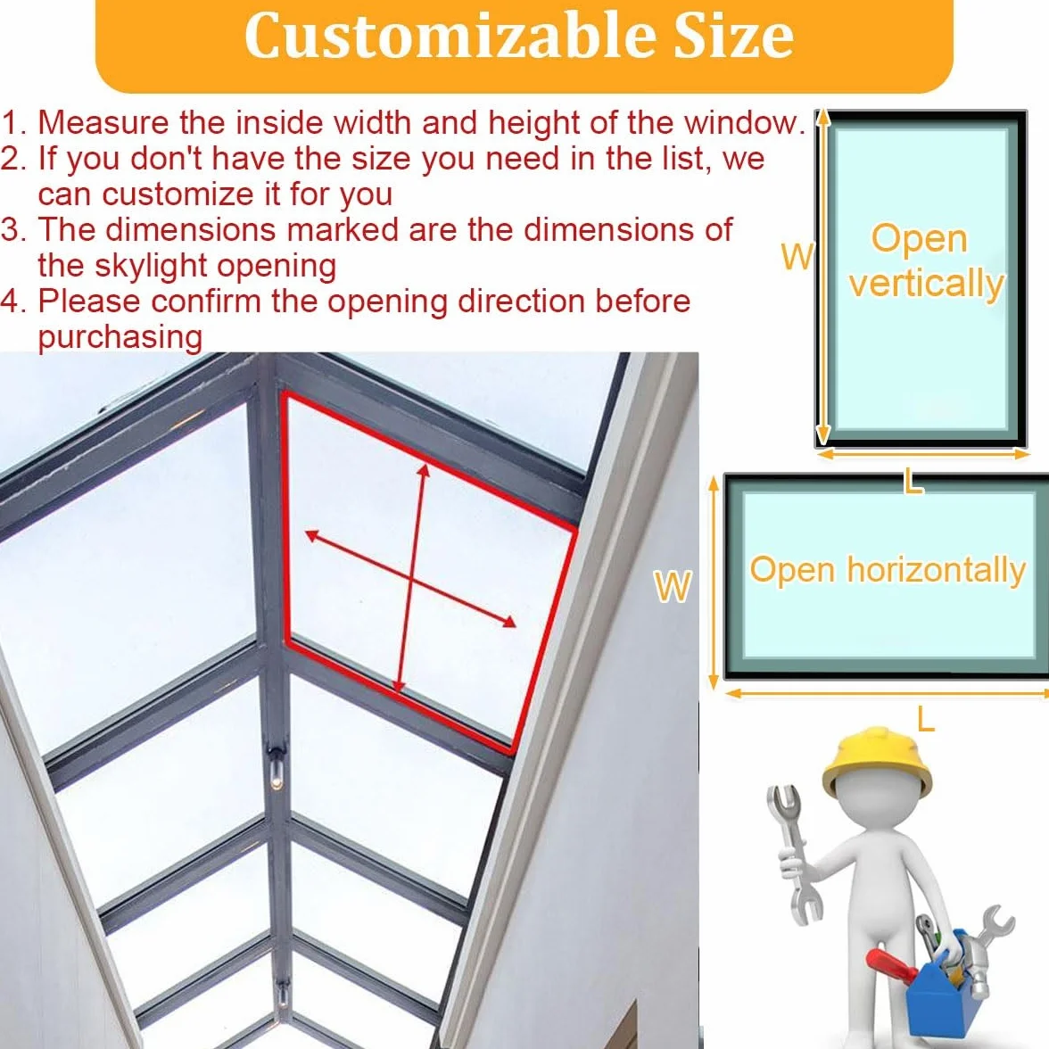 IBOWZ Claraboyas para solárium, Ventana Personalizable con elevación por Gas, Vidrio Templado de Doble acristalamiento, Apertura eléctrica remota y Sensor de Lluvia, para soláriums, sótanos y áticos.