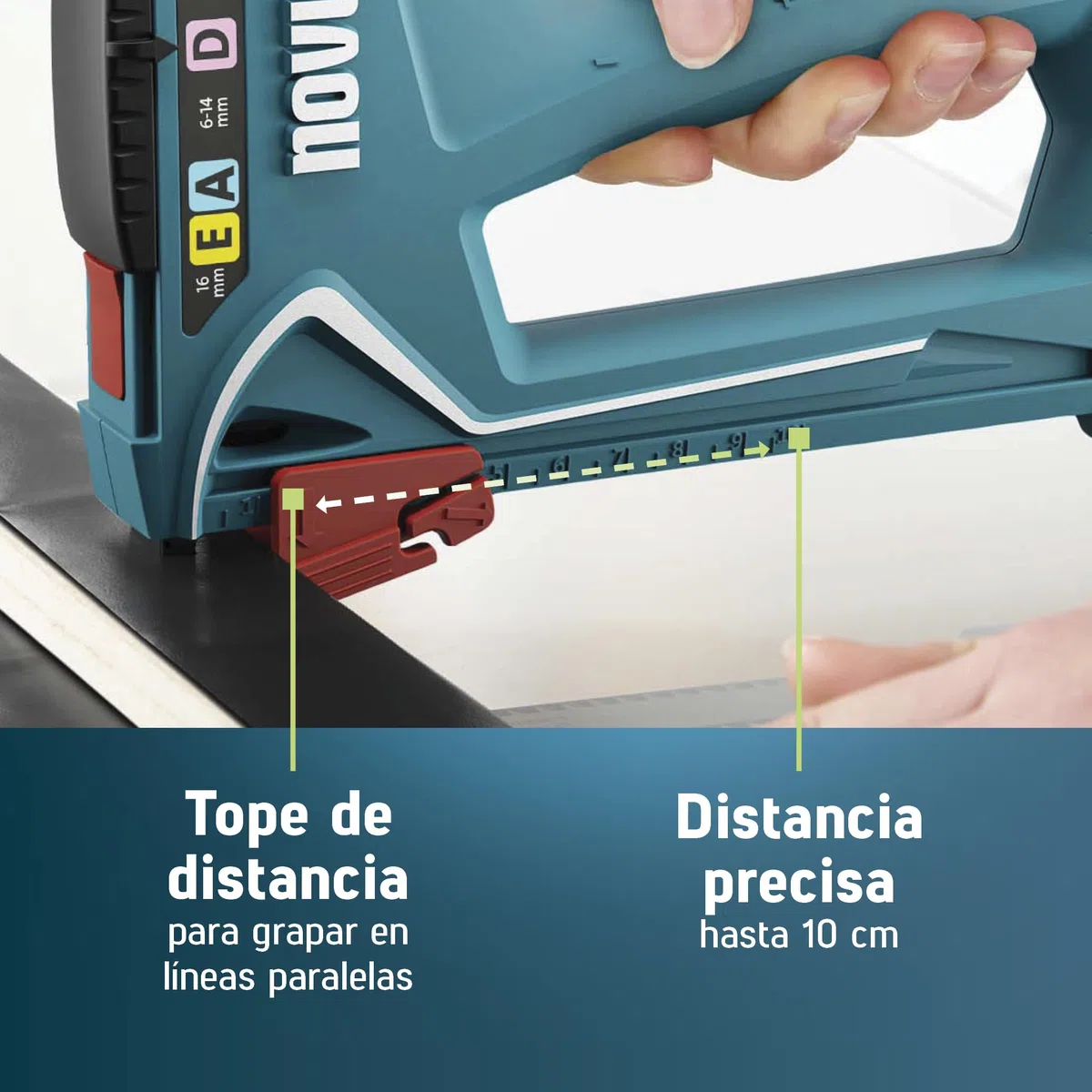 NOVUS TOOLS Juego de grapadora manual J-29 con 1800 grapas, grapadora universal profesional para madera con carcasa de metal y mango suave, para grapas de alambre fino y alambre plano de 6-14 mm