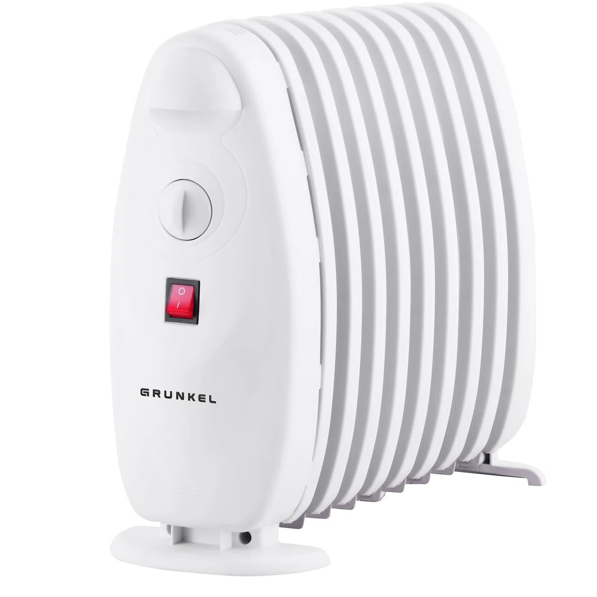 Grunkel - Radiador de Aceite de 7 elementos 800W RACP-80D Emisor de calor de bajo consumo 3 niveles de calor regulables, termostato y sistema de protección sobrecalentamiento.