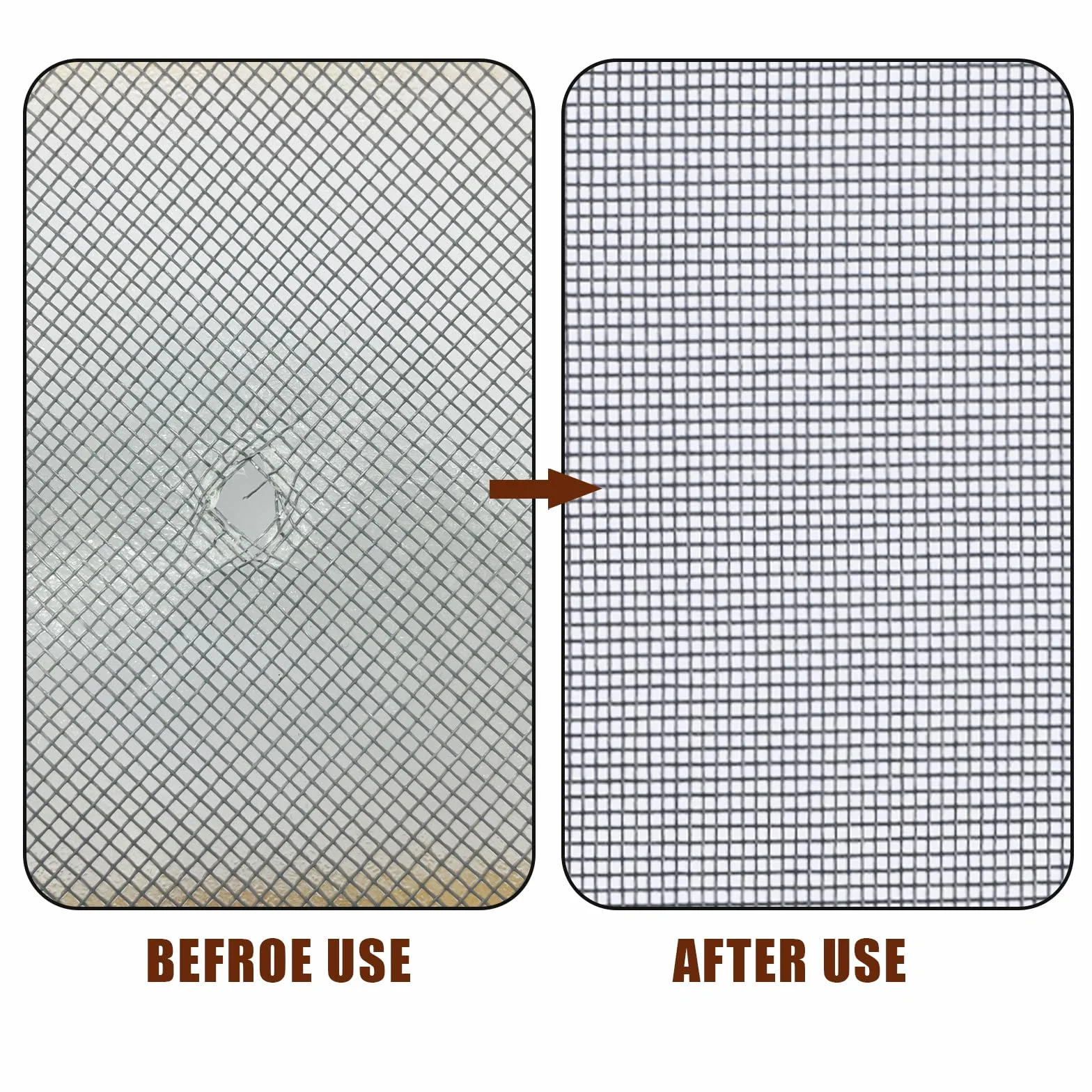 10uds Cinta Adhesiva Mosquitera, 10x10cm Autoadhesivo Cinta Malla Reparación Cinta para Reparar Mosquiteras para Reparar las Redes de las Tiendas de Campaña de las Ventanas de las Pantallas