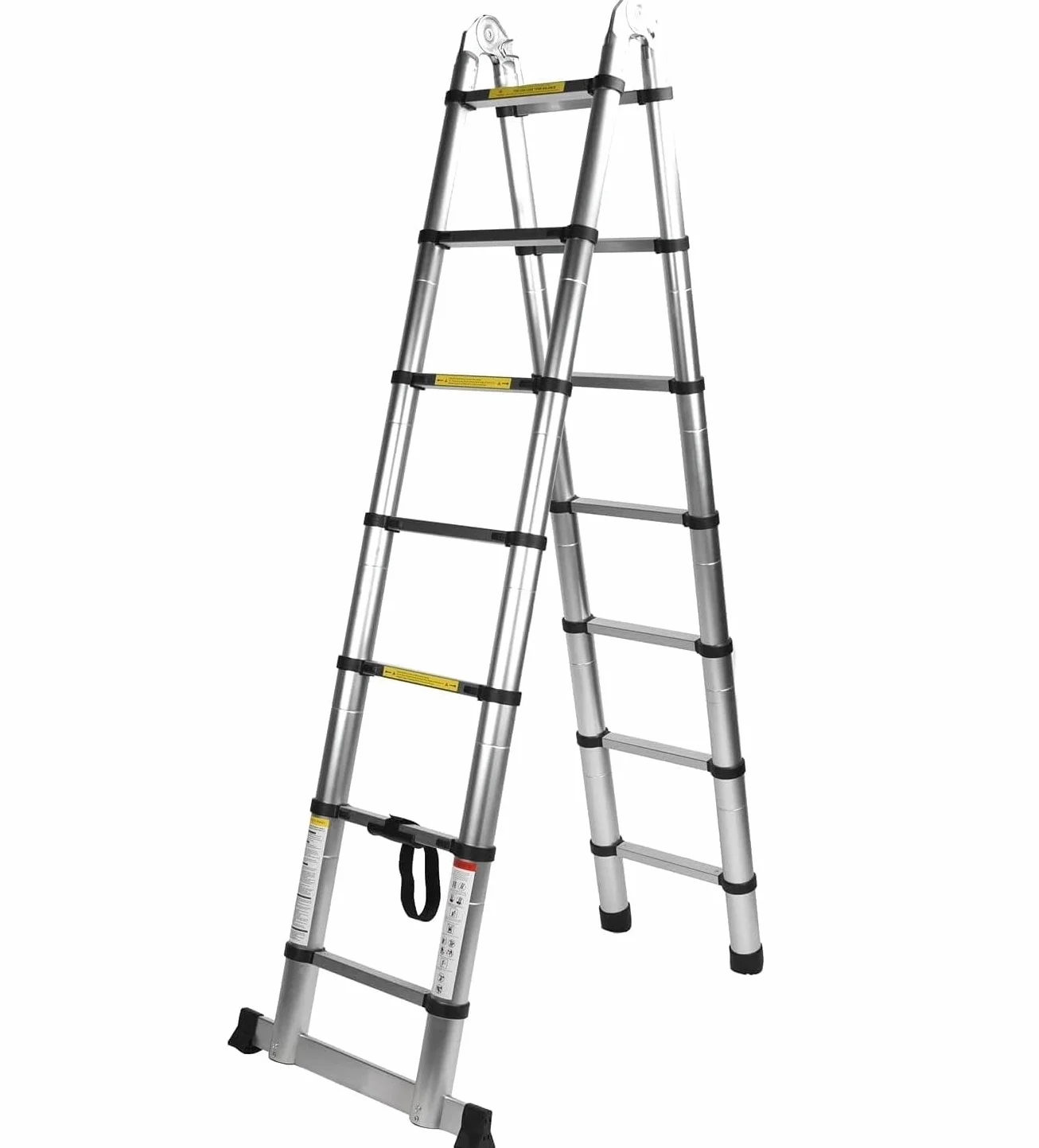 TREPPE Escalera Telescópica Aluminio Doble Cara 4,4m (2,2m + 2,2m)