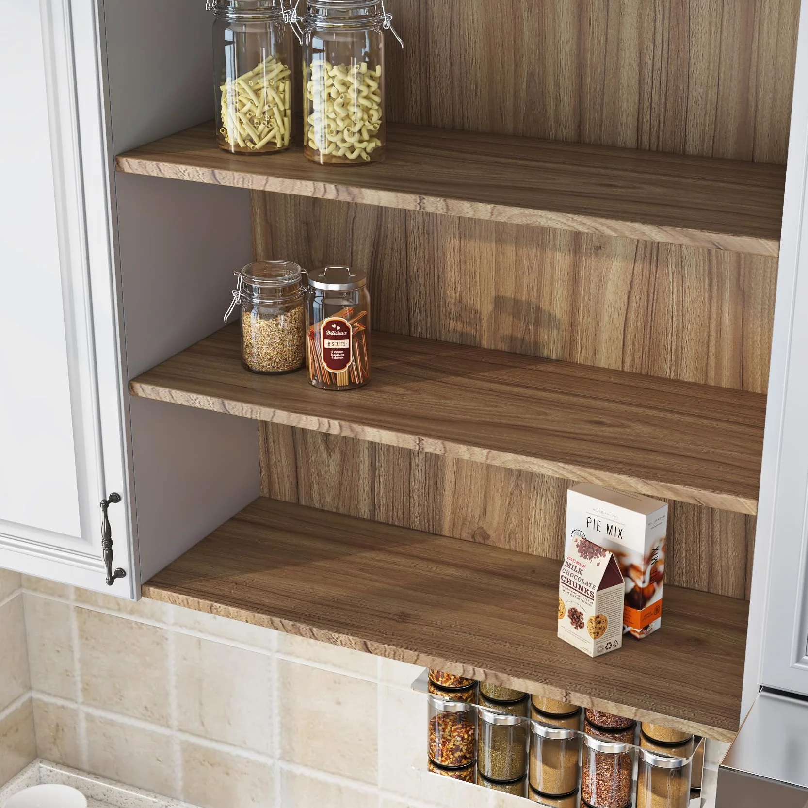 Livelynine Vinilo para Encimera de Cocina Madera Vinilo Adhesivo Cocina Pared 90CMx500CM Papel Adhesivo Muebles Madera Puertas de Armario Mesas Papel Pintado Maderas Autoadhesivo Papeles Pared Maderas
