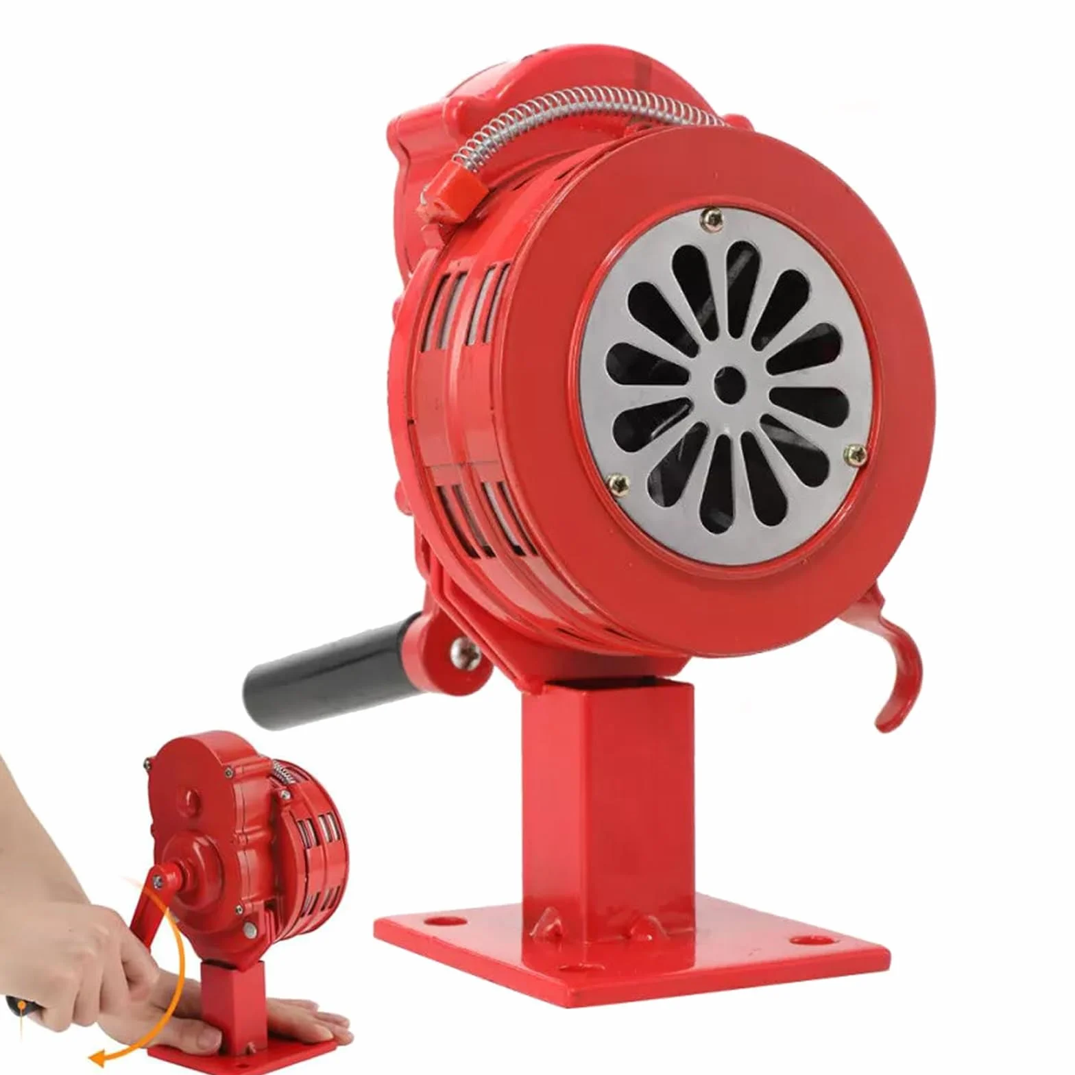 Sirena De Mano, Alarma Manual Portátil 110 Db, Operada Manualmente, Rojo
