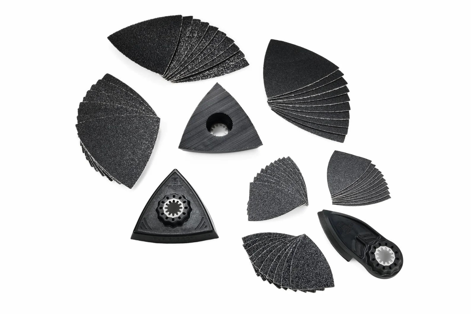 FEIN Best of Starlock Sanding -Set de accesorios de 63 piezas, para lijar y esmerilar esquinas y cantos, alojamiento Starlock, adecuado para todas las FEIN MultiTools, Trabajos en madera, 100% Calidad