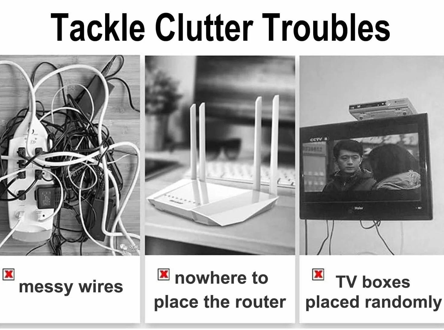 Caja Router WiFi para Pared, Estante de Almacenamiento de Router Madera, Soporte Router Pared Organizador de Cable, Caja Ocultar Router WiFi(Brown)