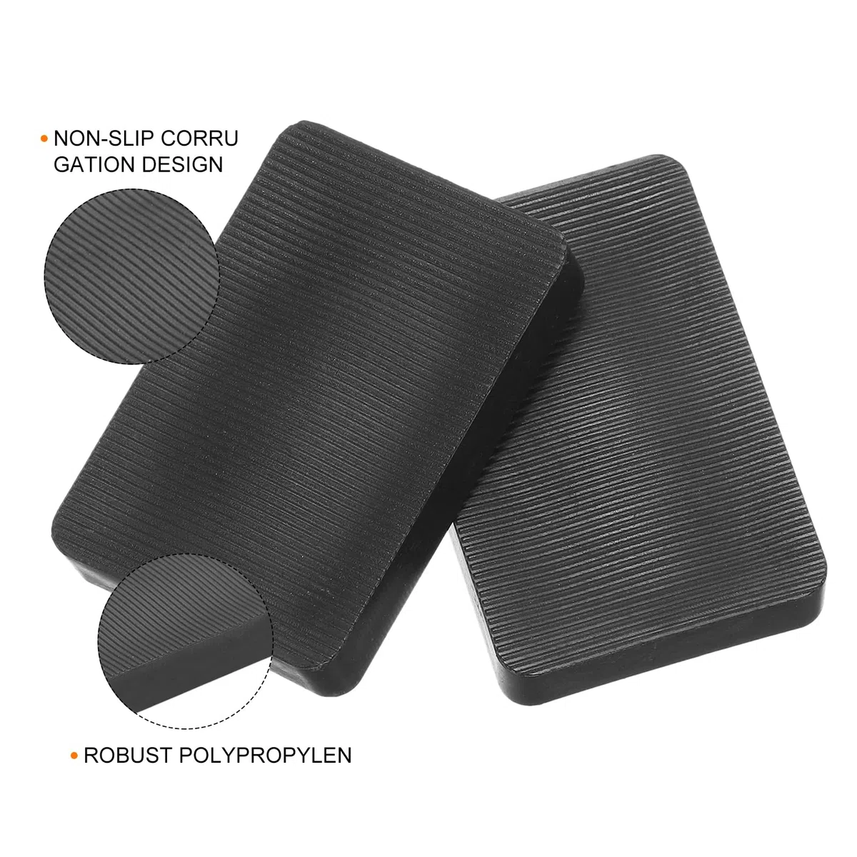 QUARKZMAN 100pcs Cuñas Plásticas, 60x40x10mm (L*An*Grosor) Espaciadores de Plástico Cuñas para Azulejos Placas de Compensación Niveladores Flexibles para Ventanas Muebles Puerta, Negro