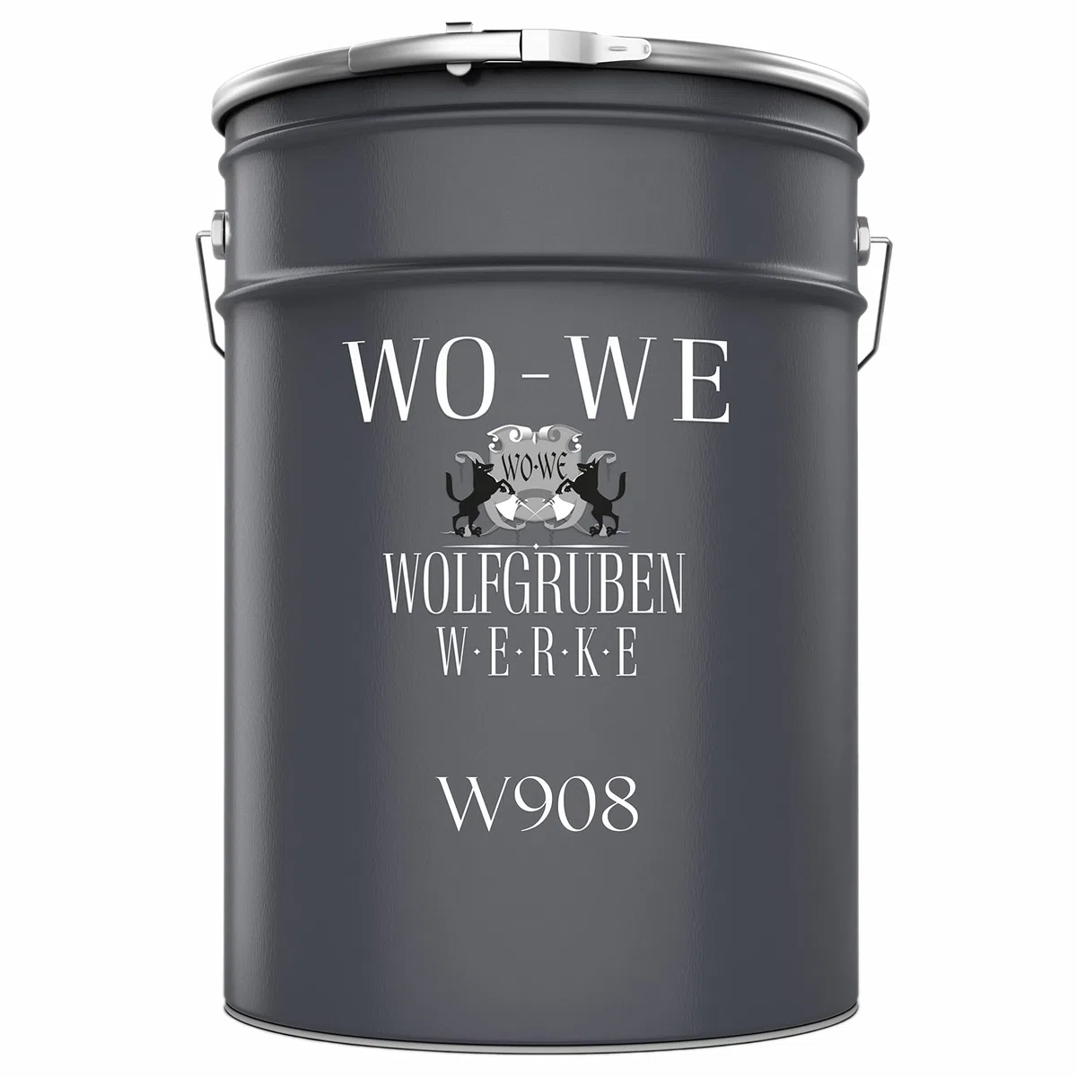 WO-WE Pintura de Metal Antioxidante 4 en 1 para Exterior - Protección y alta Resistencia W908 Gris antracita - 5L