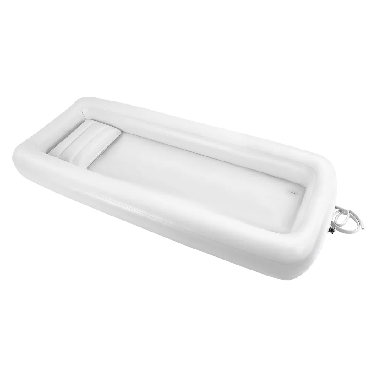 Bañera Inflable Bañera Plegable Portátil Adulto PVC con Bomba de Aire Eléctrica Lado de la Cama Ducha Kit de Baño para Ancianos, Mujeres Embarazadas y Pacientes