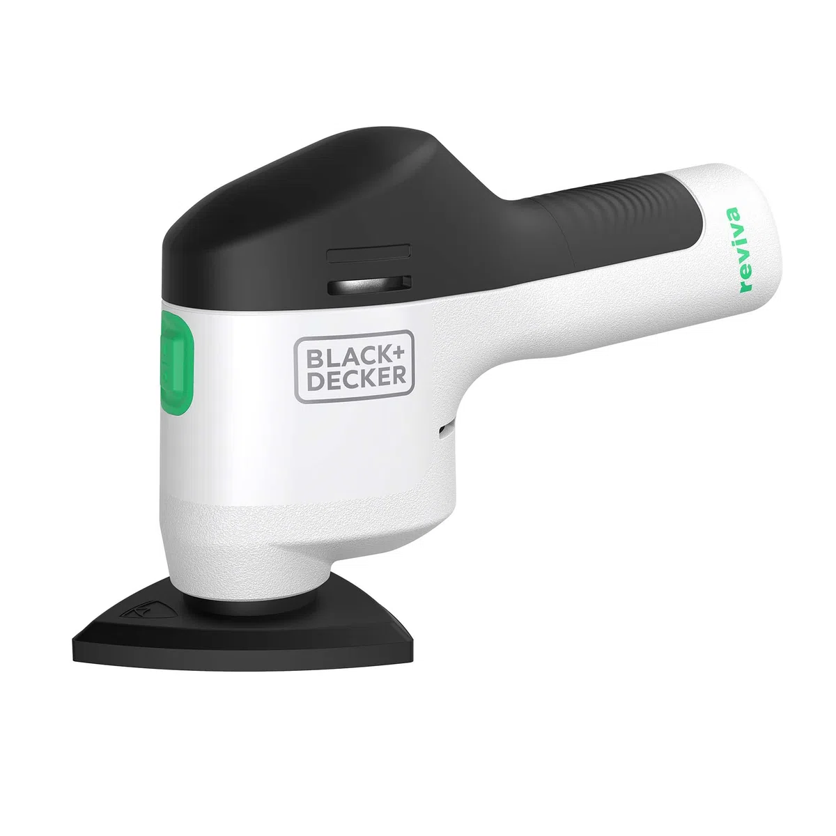 BLACK+DECKER Reviva - Lijadora inalámbrica ecológica de 12 V hecha de 50% material reciclado para toques finales a necesidades de bricolaje, REVDS12C-GB