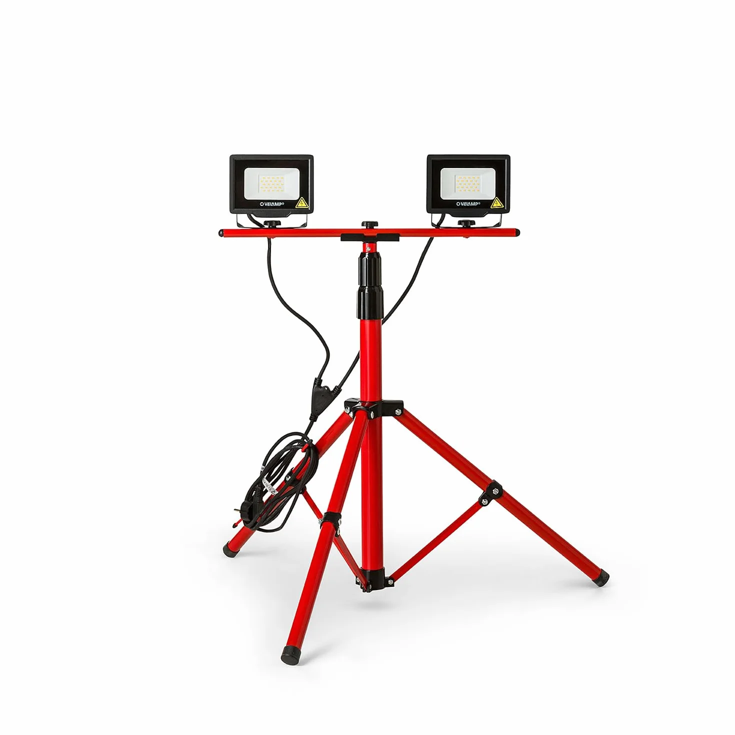 Velamp CABEZAL DOBLE: 2 luces de trabajo LED SMD de 20 W + trípode