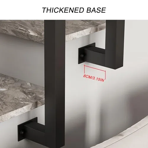 Balaustres de Escalera Poste, Barandilla Rectangular Individual, Balaustres de Metal para Escaleras de Montaje Lateral, para Uso Interior y Exterior, Columna de Barandilla con Kit de Tornillos