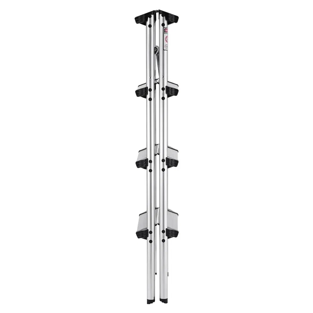 TREPPE Escalera Aluminio Plegable Tijera Doble Cara 4 Peldaños