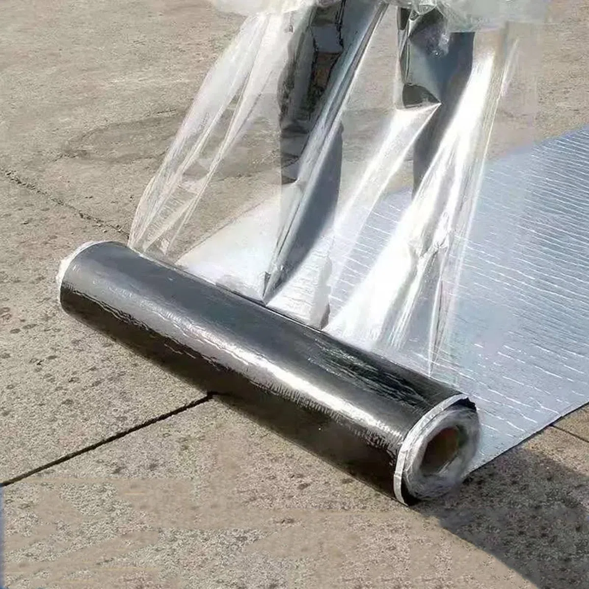 Cinta Impermeable Autoadhesiva para Casas,Tela Asfaltica de Aluminio para Aislante Sellador,para Goteras,Grietas Superficiales,Huecos en el Marco de la Ventana,Personalizable (1x2m)