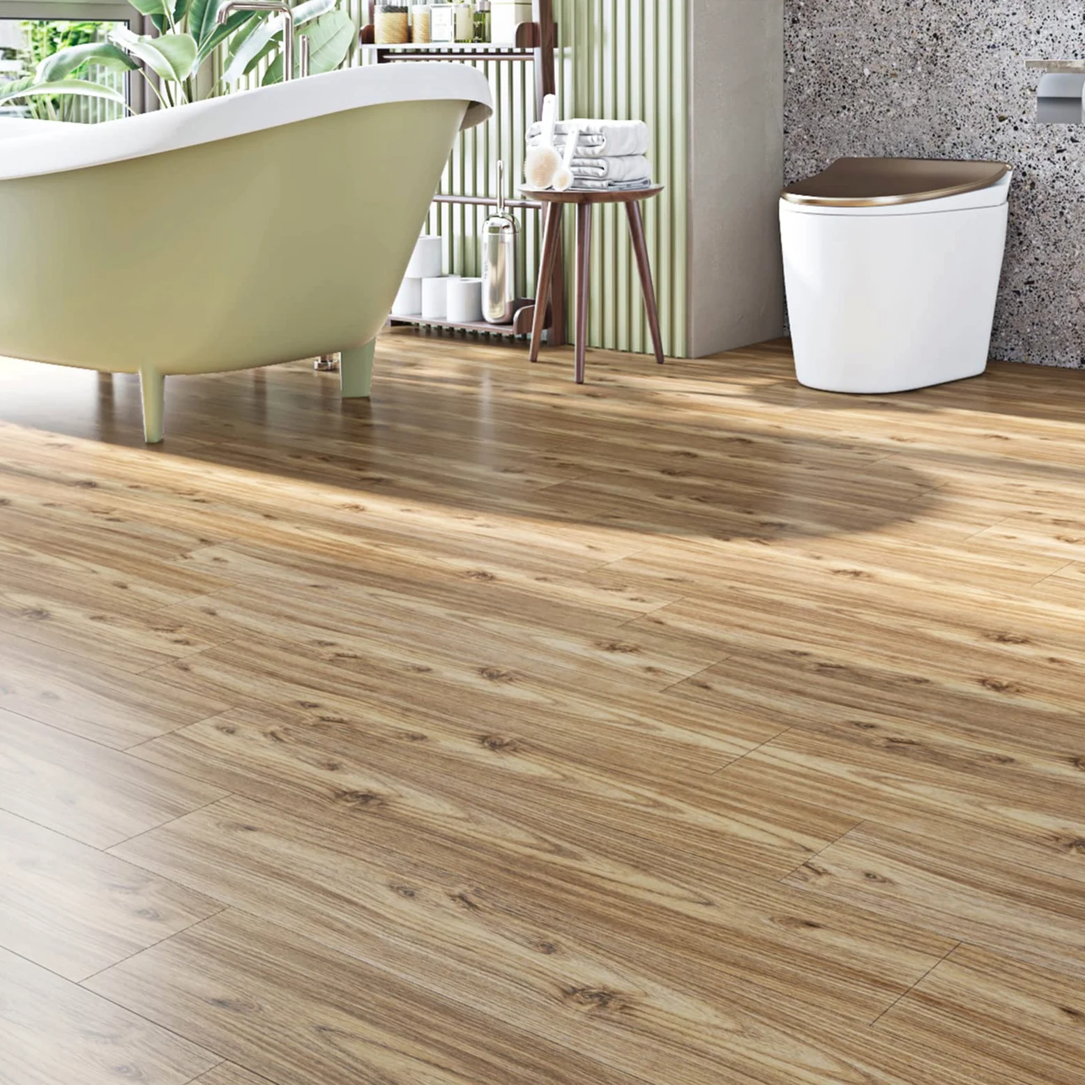 Livelynine Suelo Vinilo Autoadhesivo Impermeable 32 Losetas Vinilo Para Suelo Autoadhesivo Cocina 90x15CM Vinilos Suelos Madera Salon Baño Suelos Laminado Madera Dormitorio Papel Pintado Roble