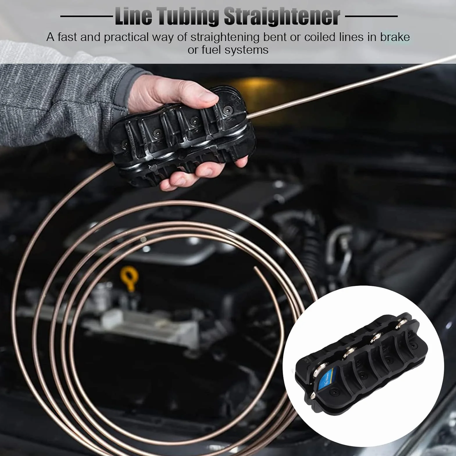 Enderezador de Tubos 16 mm para Cobre, PVC y Aluminio, Herramienta Robusta y Resistente a la Abrasión
