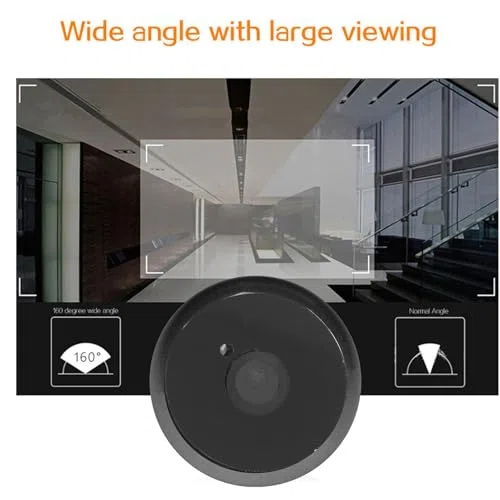 Visor de Alcance de Puerta con Video Cámara con Pantalla LCD HD 1080P de 2 MP con Visión Nocturna por Infrarrojos Visualización de 130 Grados Cámara de Puerta con Visor de