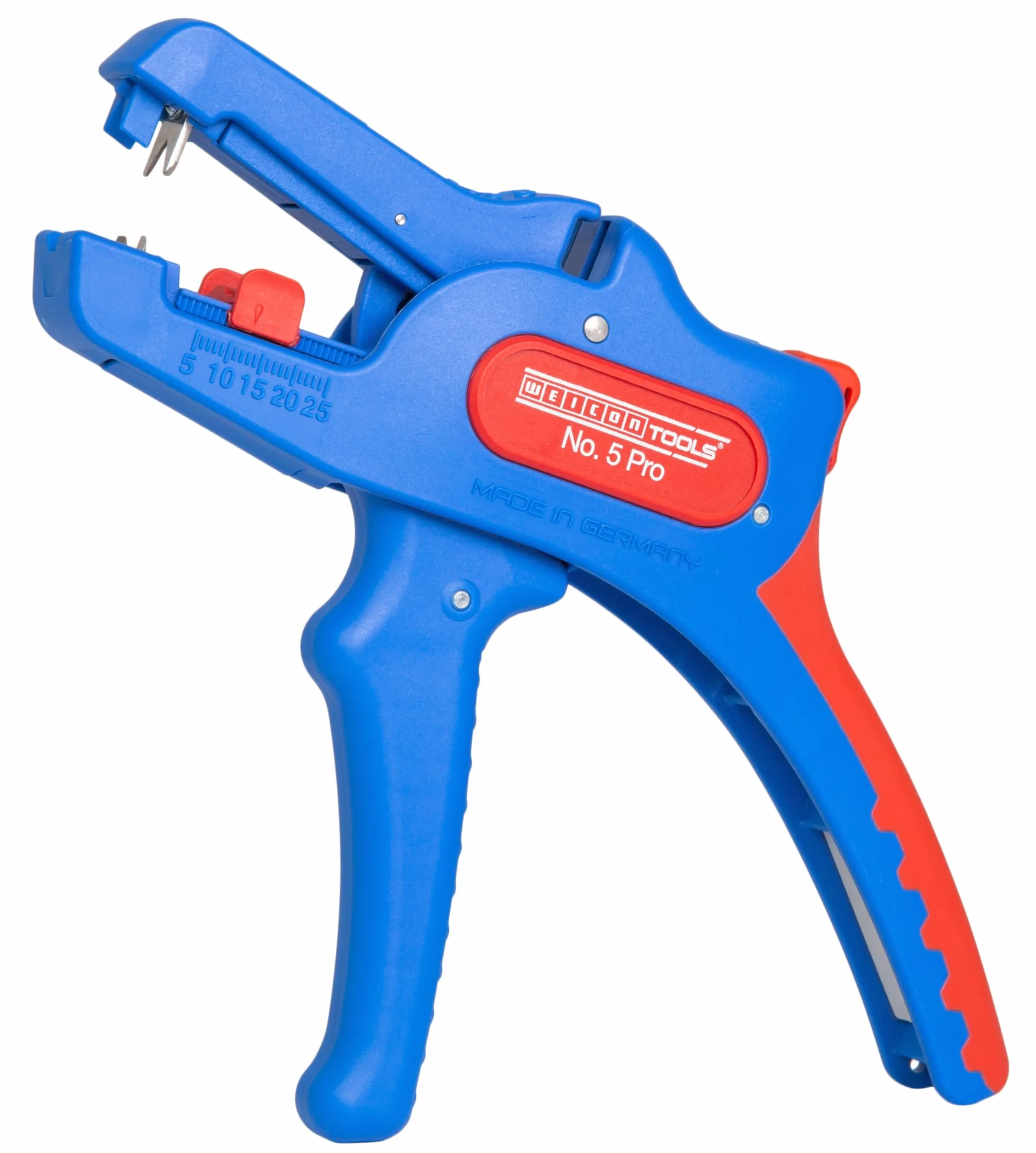 WEICON TOOLS Tenaza Pelacable No. 5 Pro | Pelacables automático para todos los conductores comunes flexibles y sólidos de 0,2-16 mm² | autoajustable a la sección del conductor
