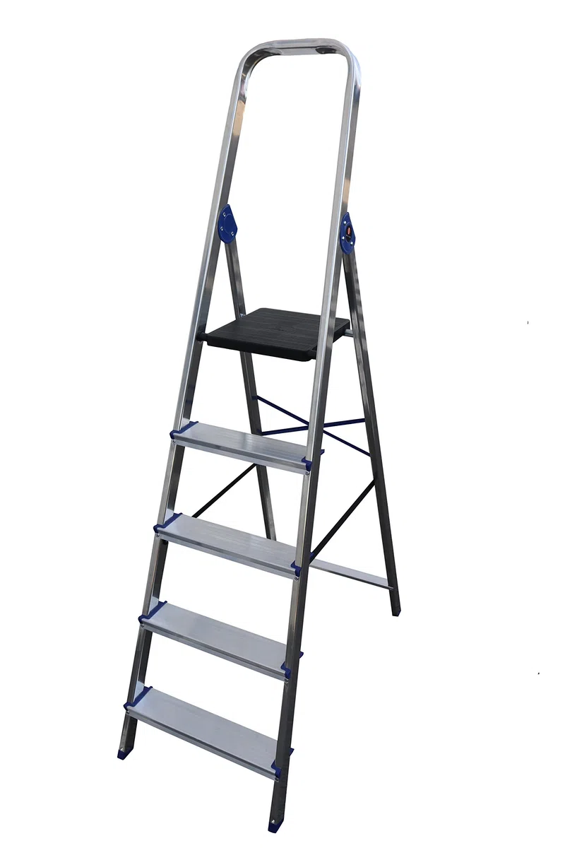 DN05 - Escalera domestica (aluminio, 5 peldaños, EN131)