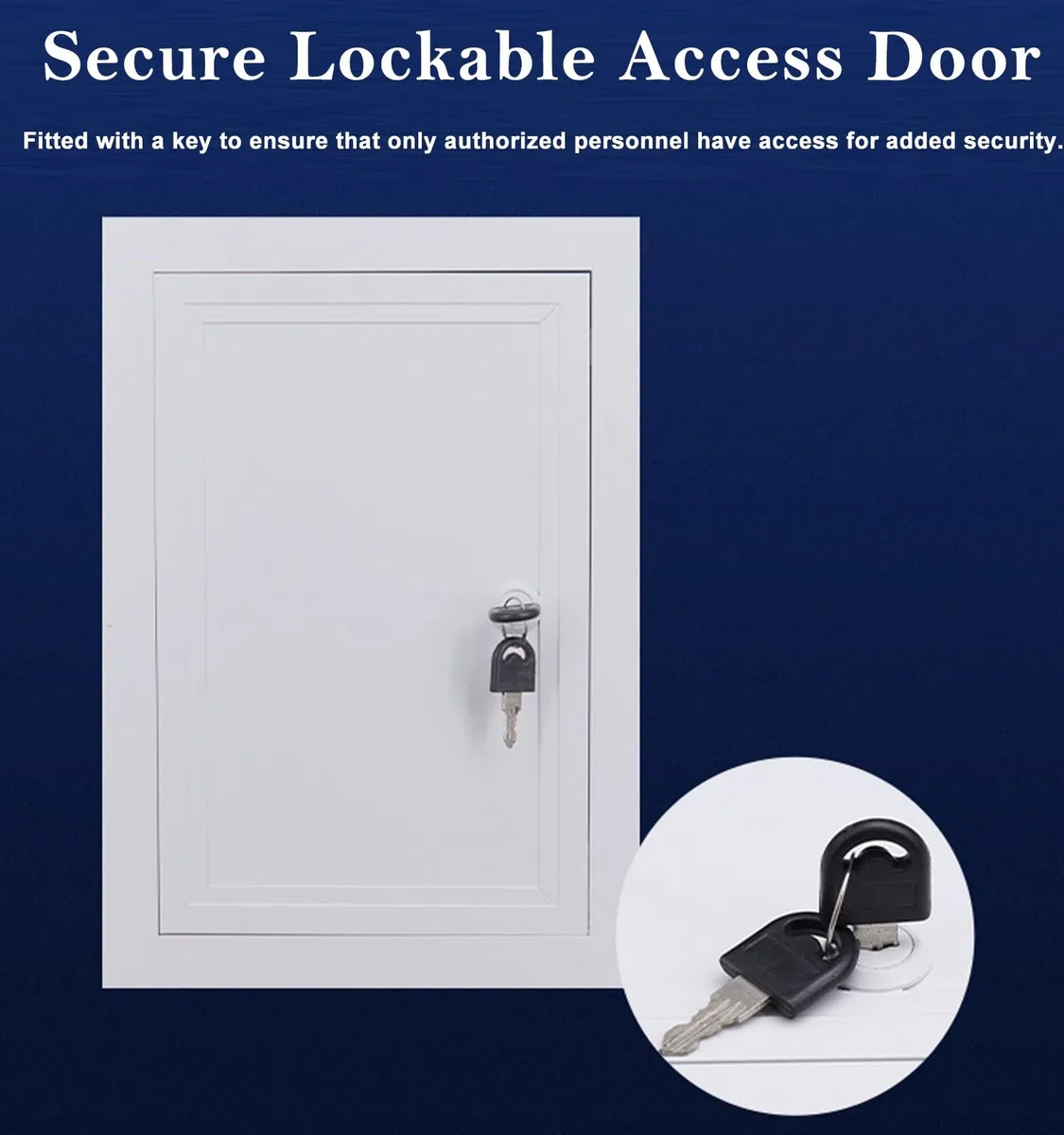Trampilla Pladur Panel de Acceso a Pared y Techo con Cerradura y Llave, Trampilla Metálica de Acceso para Fontanería y Cableado, Trampilla de Inspección Impermeable para Baño, Ducha y Garaje(35x45cm(1