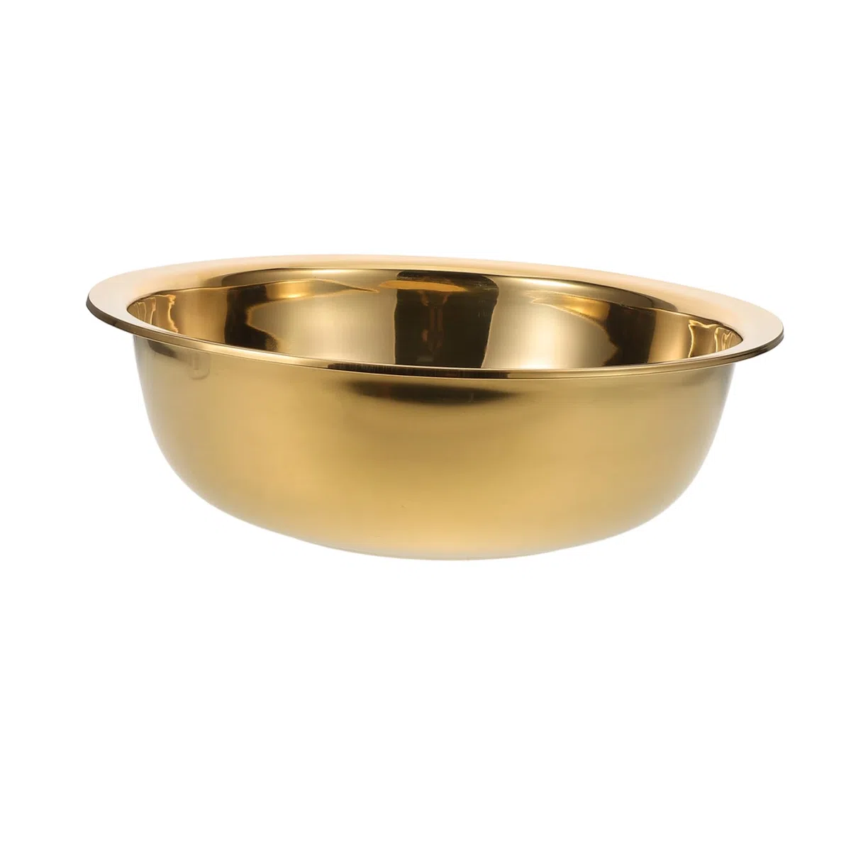 DOITOOL Lavabo de Metal Dorado para Salón y Cocina, Lavabo Decorativo Multifuncional de Acero Inoxidable, Adecuado para Uso Hogar y Limpieza