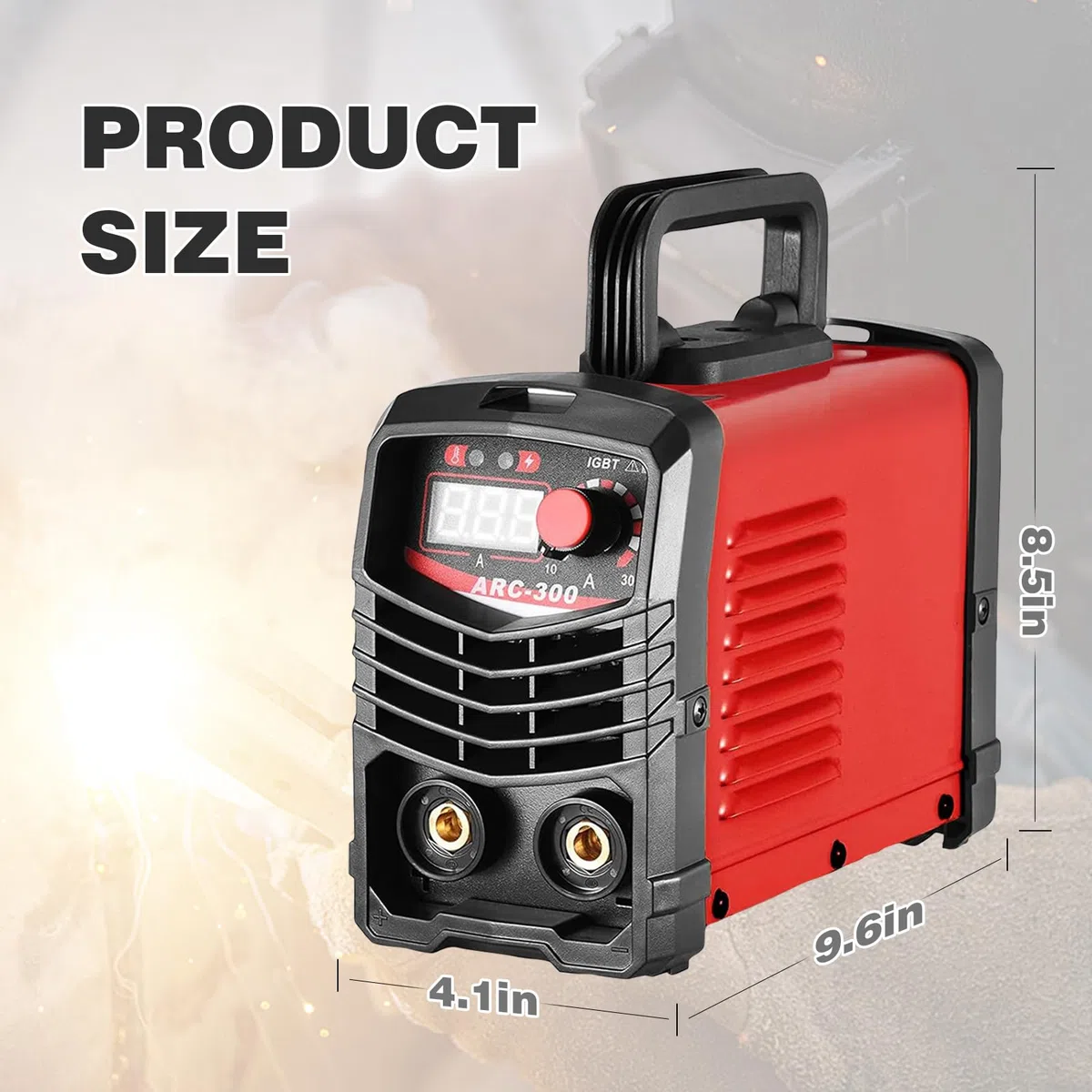 Soldador Inverter ARC-300 Portátil, Máquina de Soldar Electrodo con Pantalla Digital, Tecnología IGBT 220V, Kit Completo para Bricolaje, Talleres y Reparaciones