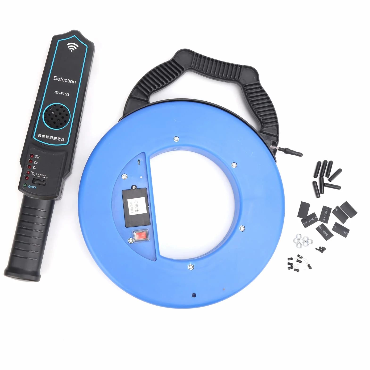YWBL-WH Detector de Obstrucción de Tuberías, Herramienta de Detección de Posición de Bloqueo del Localizador con Rango de Detección Largo para Tuberías Domésticas (40M)