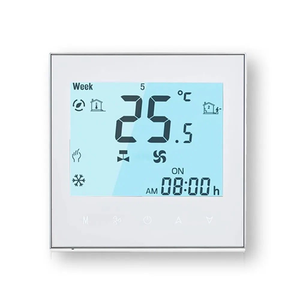 Wi-Fi Termostato - Serie 1000 Termostato con Pantalla Táctil Programable para Calefacción o Aire Acondicionado - Control Remoto Desde Teléfono Móvil Compatible con Alexa,Google Home,IFTTT