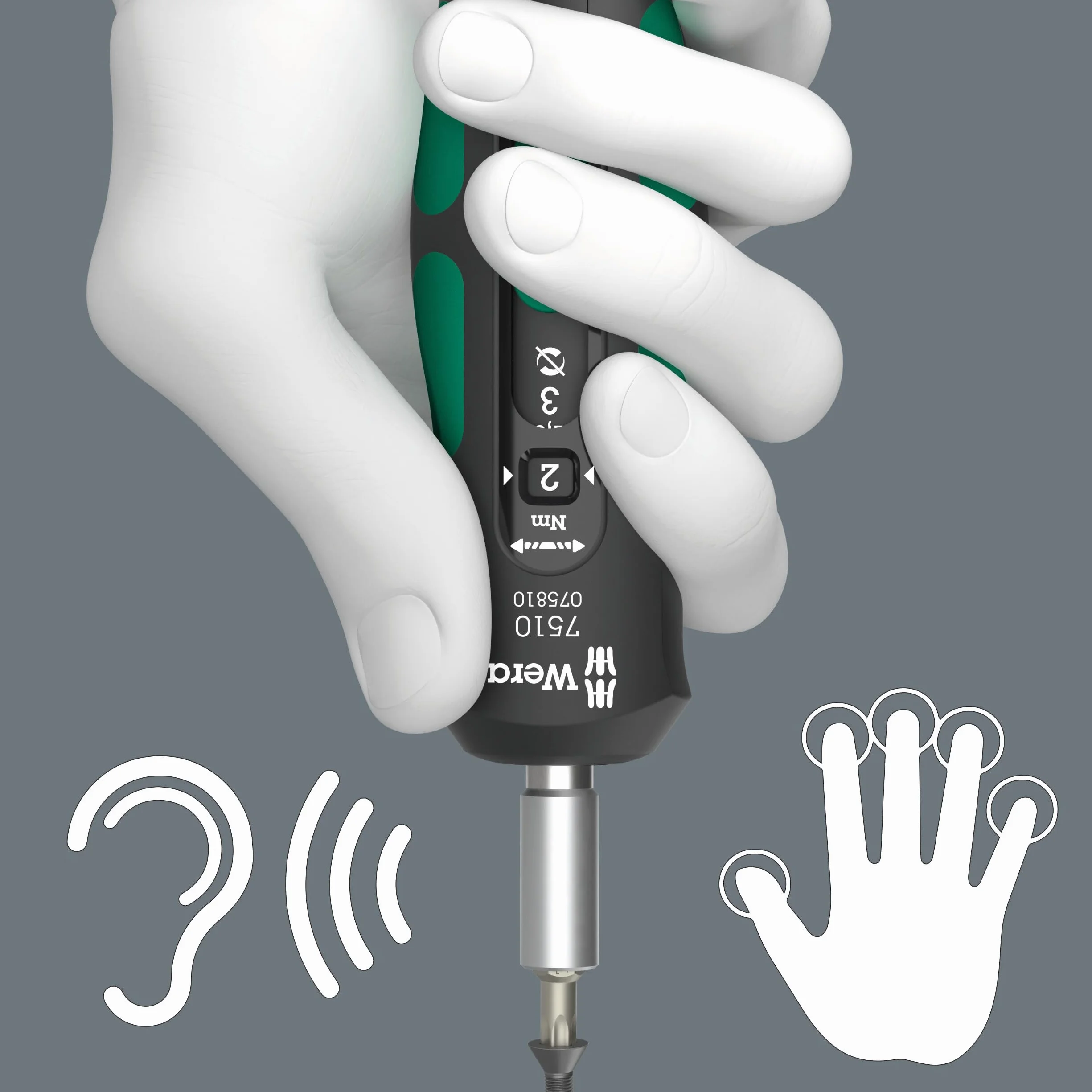 Wera 05075840001 7510/14 Safe-Torque Speed Juego de herramientas para plaquitas de torneado, 14 piezas