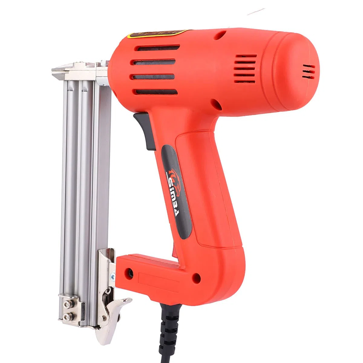 Fafeicy Pistola de Clavos Eléctrica Grapadora Clavadora de Alta Potencia de 2200 W, Capacidad de Clavos de 100 Piezas, Clavo Recto F30, Adecuada para Herramientas de Carpintería (Enchufe