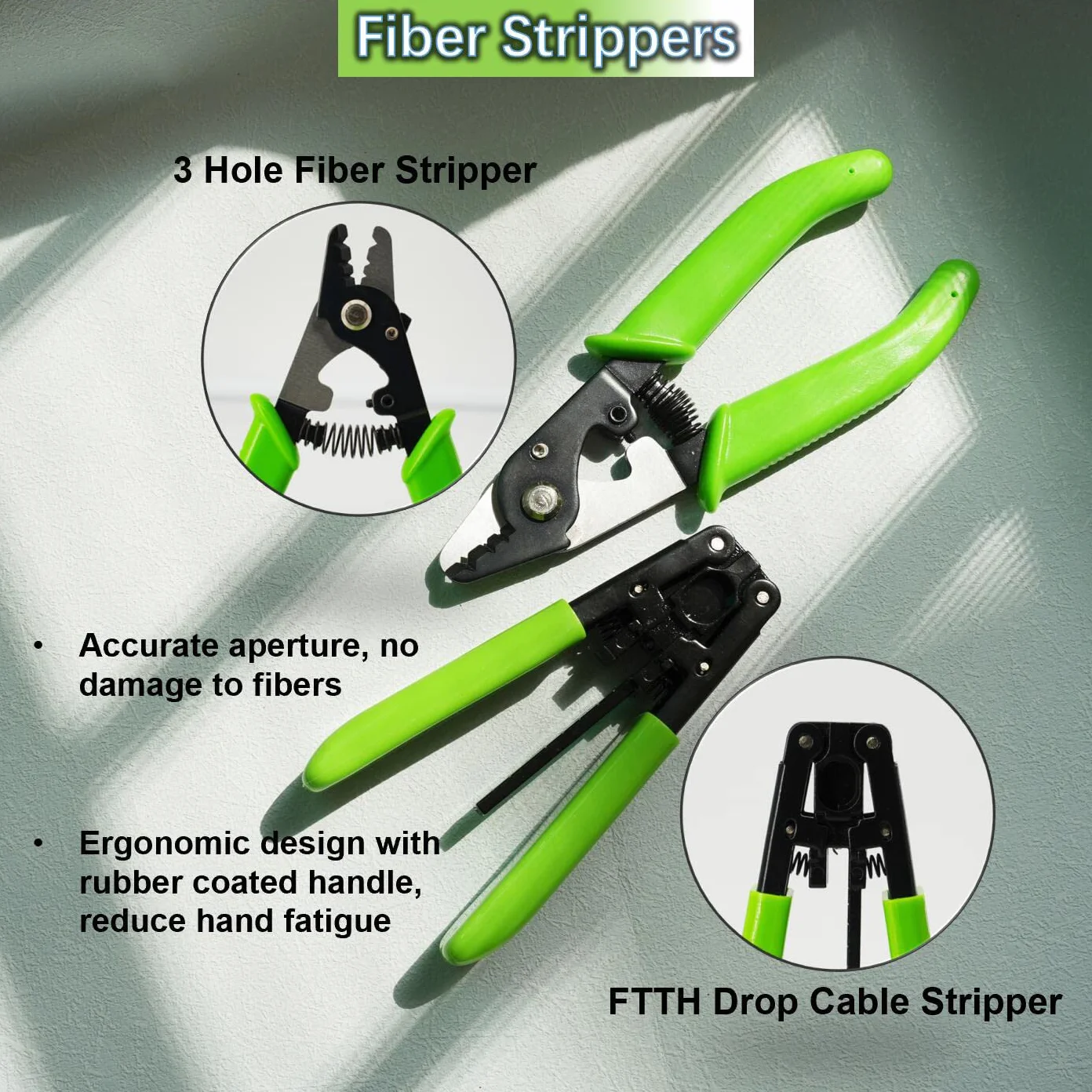 Kit de herramientas para fibra optica FTTH Kit de herramientas con medidor de potencia óptica con RJ45 y visual localizador de fallos cortadora fibra optica peladora de fibra