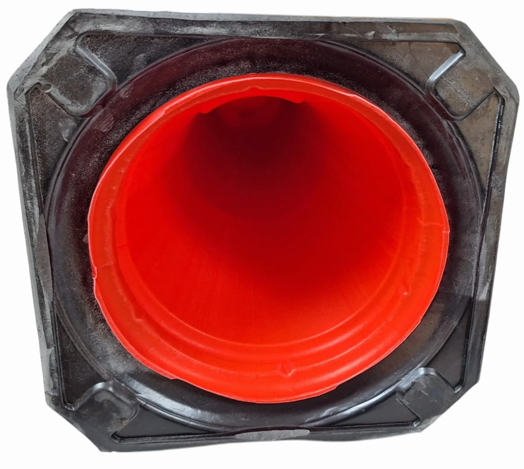 FERRETELIX 6 Conos de Señalización Rojo 50 cm – Base de Goma Reflectante