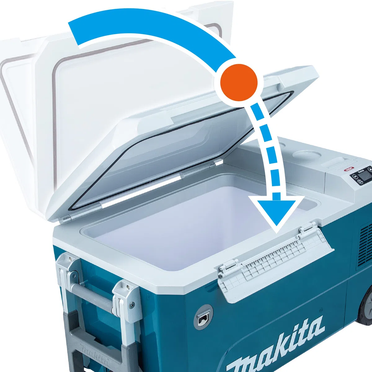 Makita CW002GZ 40V Max XGT – 18V LXT 50L Nevera y Calentador Box – Pilas y Cargador no Incluidos