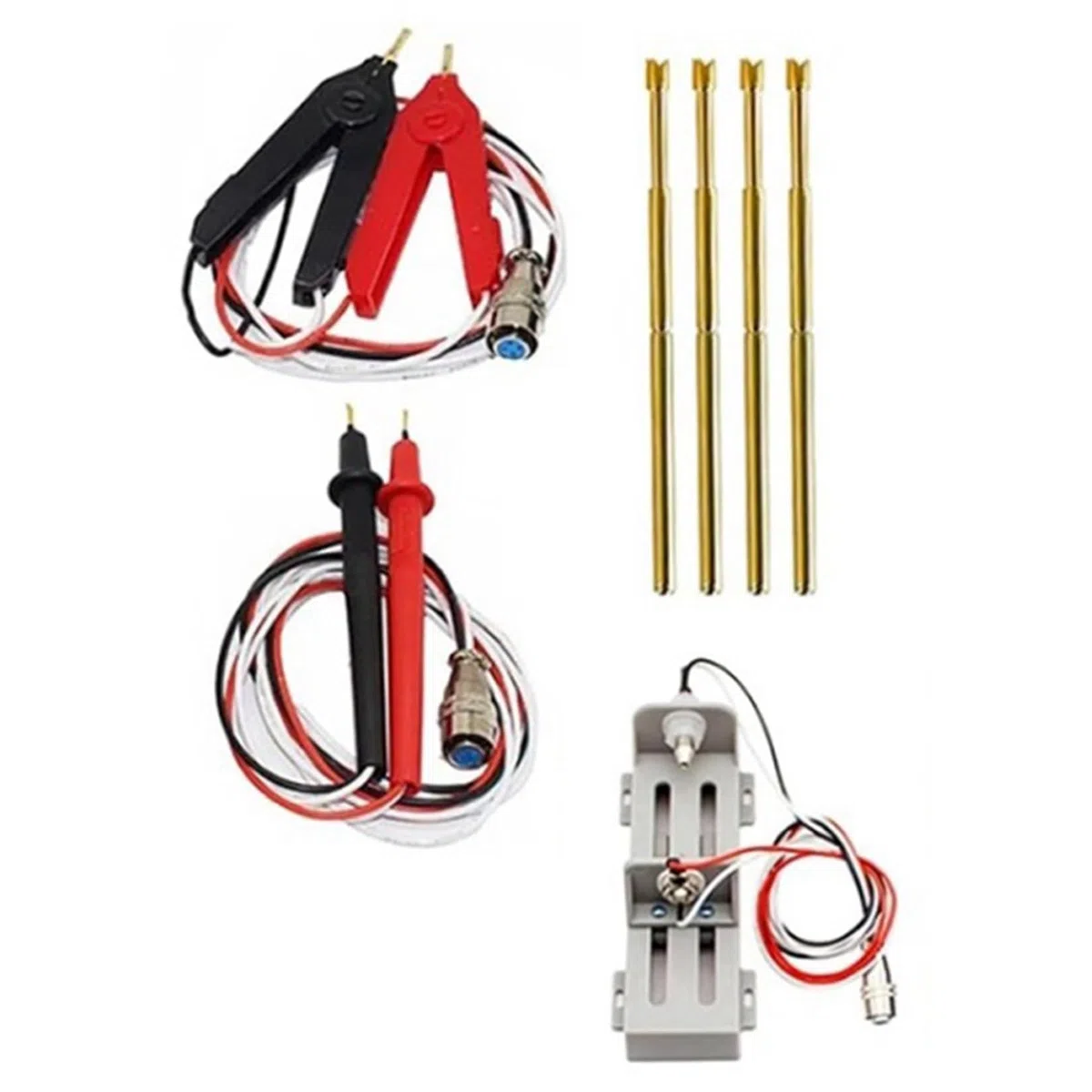 YR1035+ Probador de Resistencia Interna de Batería de Litio de 4 Cables, Ohmímetro Interno de Batería de 100 V para Batería de Iones de Litio Ni- Ni-CD, A