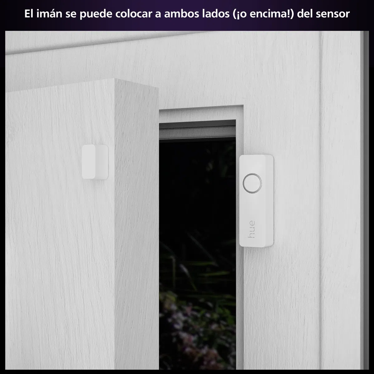 Philips Hue Secure Sensor de Contacto Inteligente para Puertas y Ventanas, Control de Vigilancia y Luz Inteligente con Solo una App, Requiere Bridge, Pack de 2 Sensores, Blanco