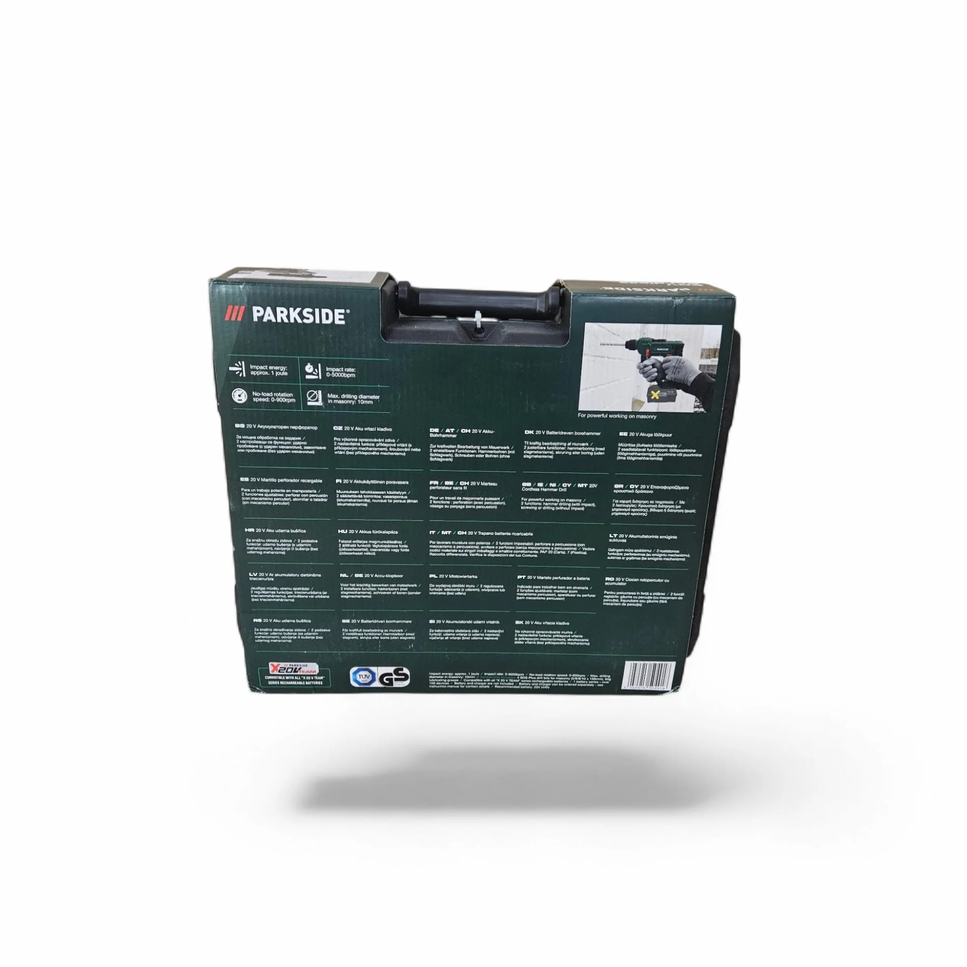 Martillo perforador inalámbrico con SDS-plus PABH 20-Li B2, 20 V PARKSIDE