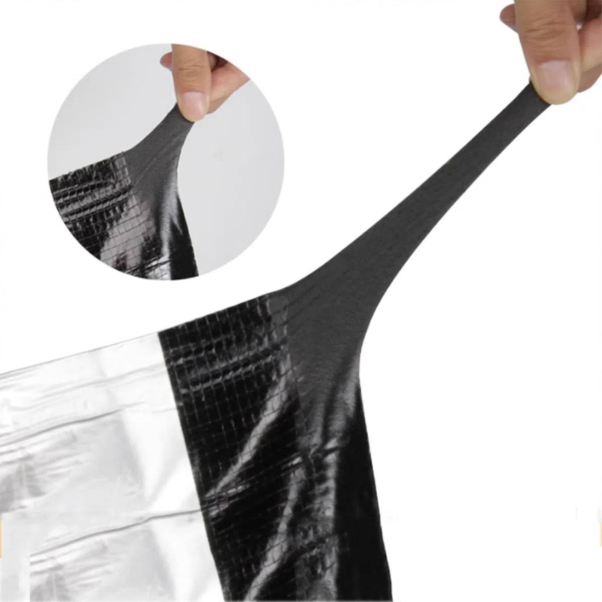 Cinta Impermeable Autoadhesiva para Casas,Tela Asfaltica de Aluminio para Aislante Sellador,para Goteras,Grietas Superficiales,Huecos en el Marco de la Ventana,Personalizable (1x2m)
