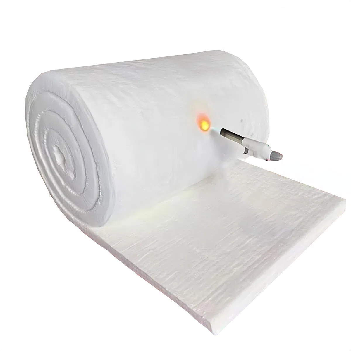 Manta de fibra cerámica, 2606 ℉ Aislamiento De Fuego De Fuego, 1 "de Espesor X 24" X60 "- Para Aislamiento Térmico De Estufas, Chimeneas, Hornos, Hornos, Lavavajillas, (Size:48"x24"x1"（122×60x2.5 cm）)