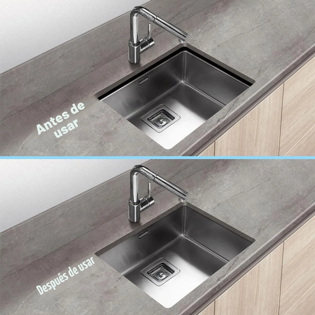 Soportes Para Fregadero Bajo Montaje, 2 Piezas Ajustable Soportes Para Fregadero Bajo Encimera De Acero Inoxidable, Kit de Instalación Resistente Para Fregadero De Cocina Y Baño (71-100 cm)