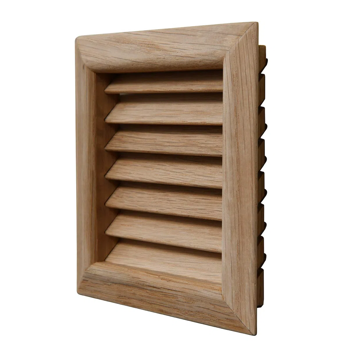 La Ventilazione LGES100Q - Rejilla de ventilación cuadrada de madera de roble, para empotrar, 112 x 112 mm
