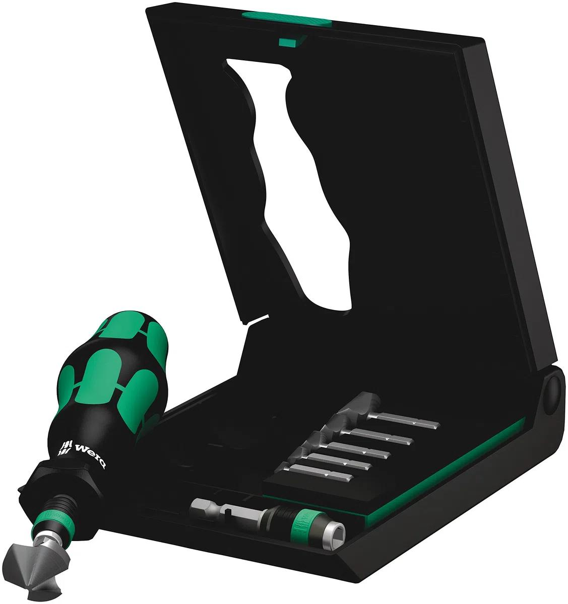 Wera 05104650001 Juego de Avellanadores cónicos, Set de 8 Piezas