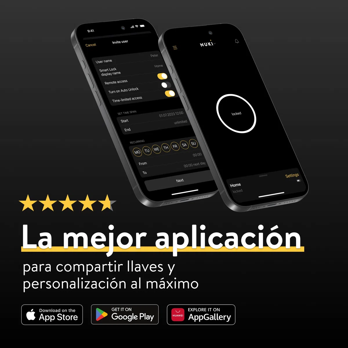 Nuki Smart Lock Ultra, cerradura electrónica von Bluetooth, WiFi & Matter, Integración sencilla en el Smart Home, Abrir la puerta con acceso remoto, con 3 modos de bloqueo diferentes