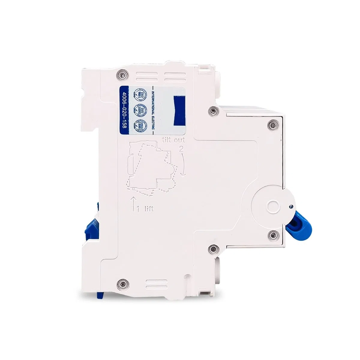 2P + 2P AC interruptor de transferencia Manual de doble potencia disyuntor 50HZ/60HZ 1 Uds (Size : 40A)