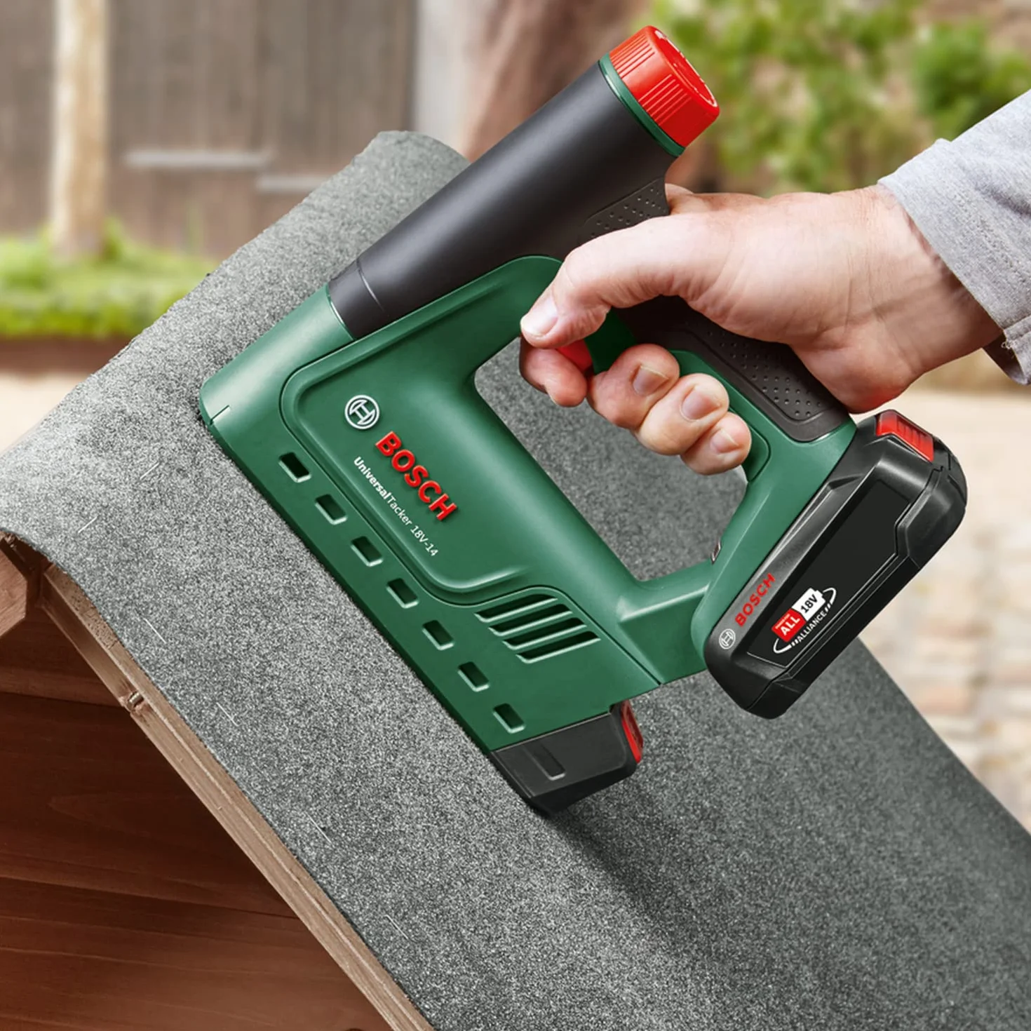 Bosch Home and Garden 06032A7000 Grapadora a batería UniversalTacker 18V-14 (no incluye la batería)